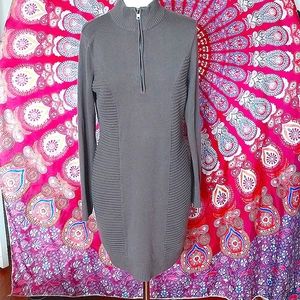 Andrew Marc pullover small brown dress